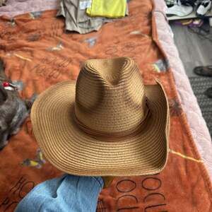 Unisex Straw Cowboy Hat with Braided Band